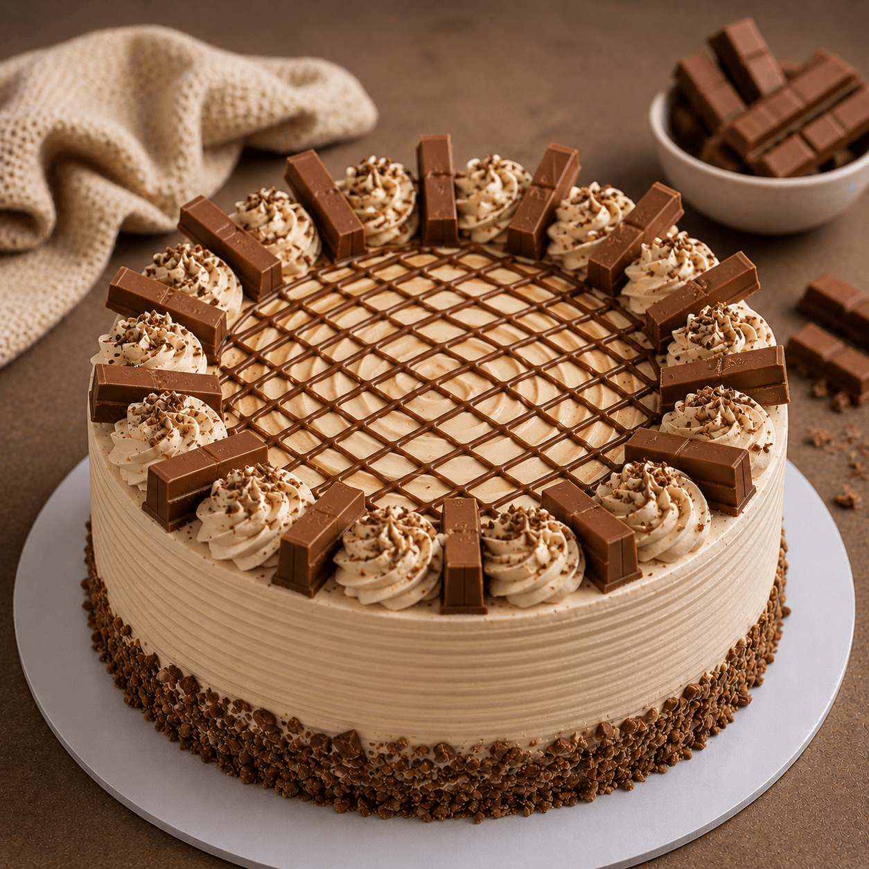 KitKat Caramel Cake