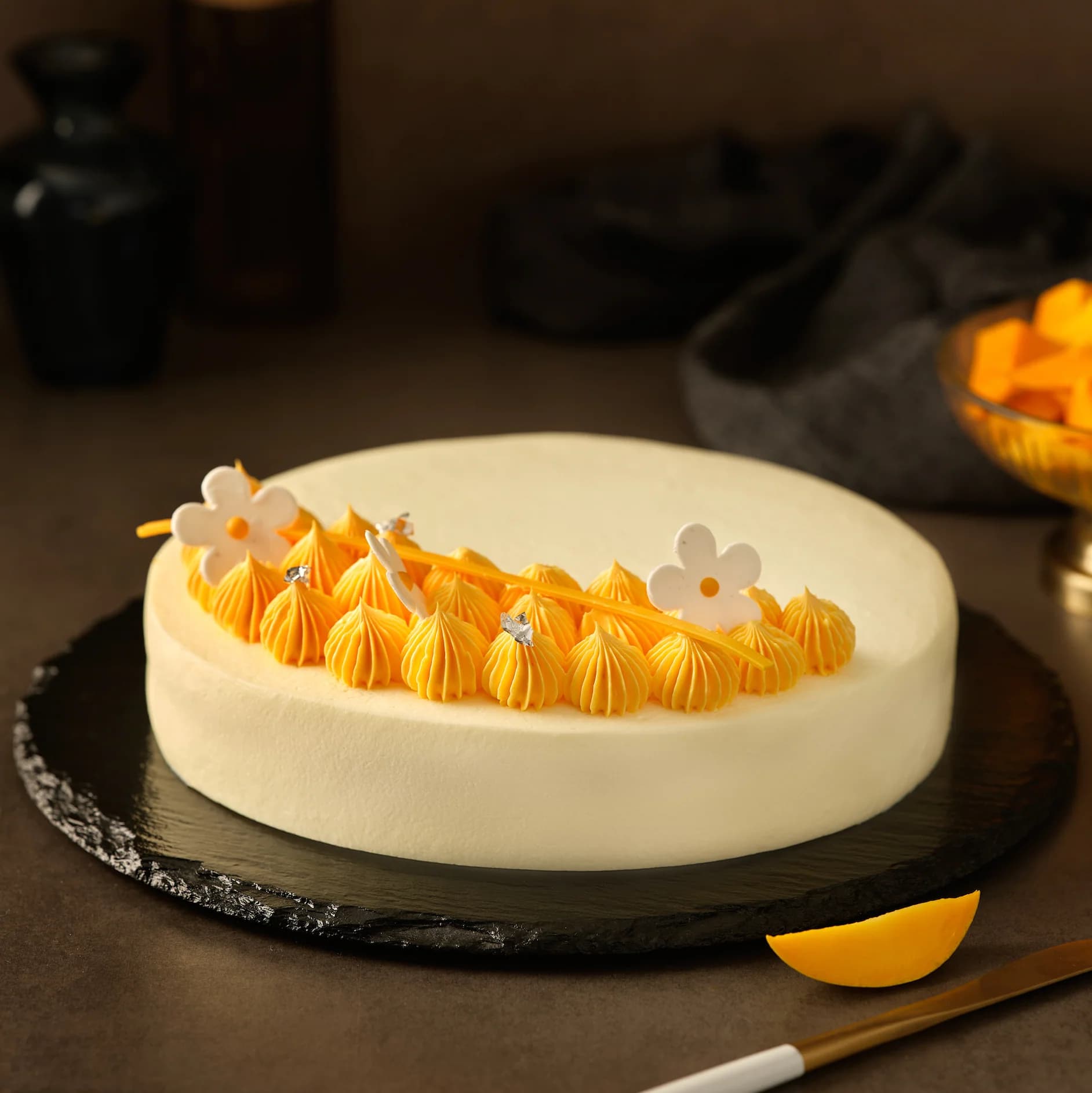 Mango Velvet Cake