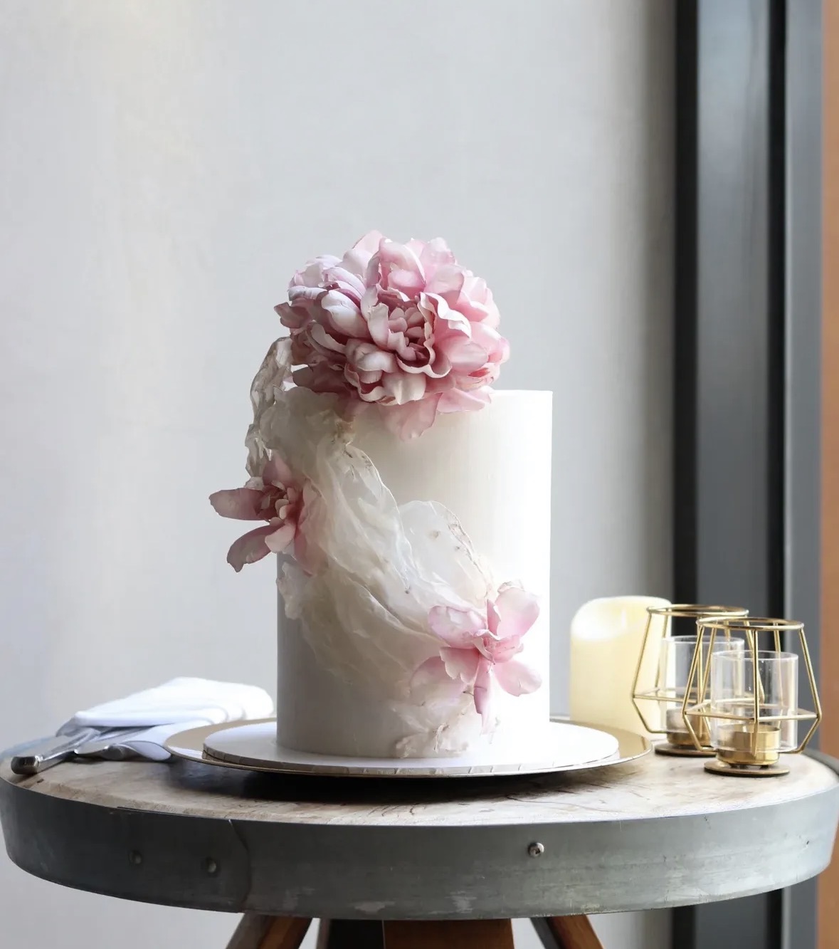 Rose Petal Red Velvet Cake